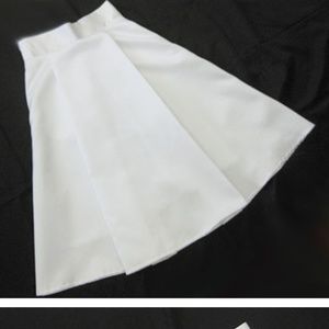 White satin skirt